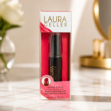 Laura Geller Shine Stick Moisturizing Lip Color with Balm 0.10 oz New