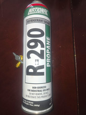 National R-290 Propane Refrigerant Grade Cans 14oz/400g $50 Each. Or Best Offer.