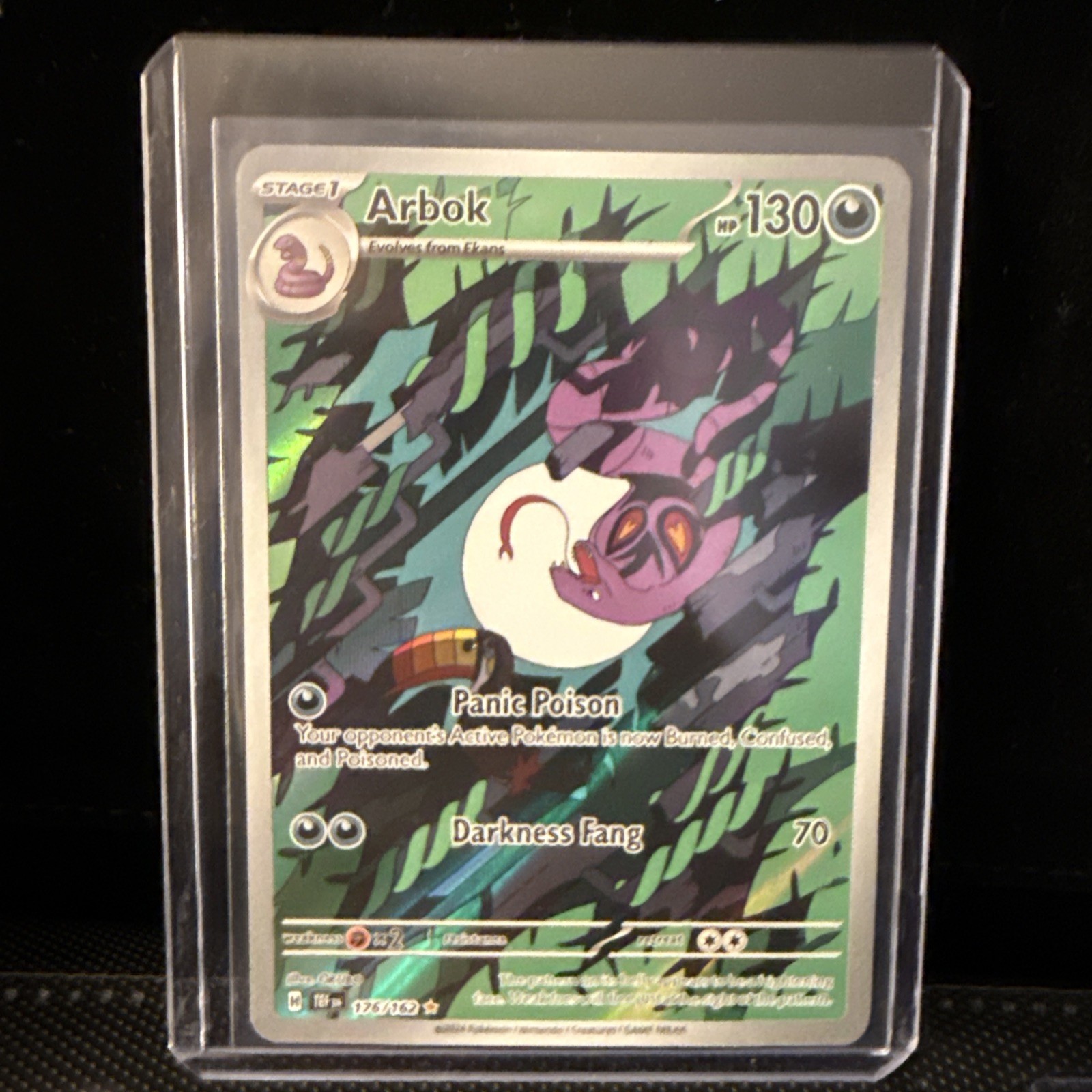 Pokémon TCG Arbok 176/162 Temporal Forces Illustration Rare Card NM Condition