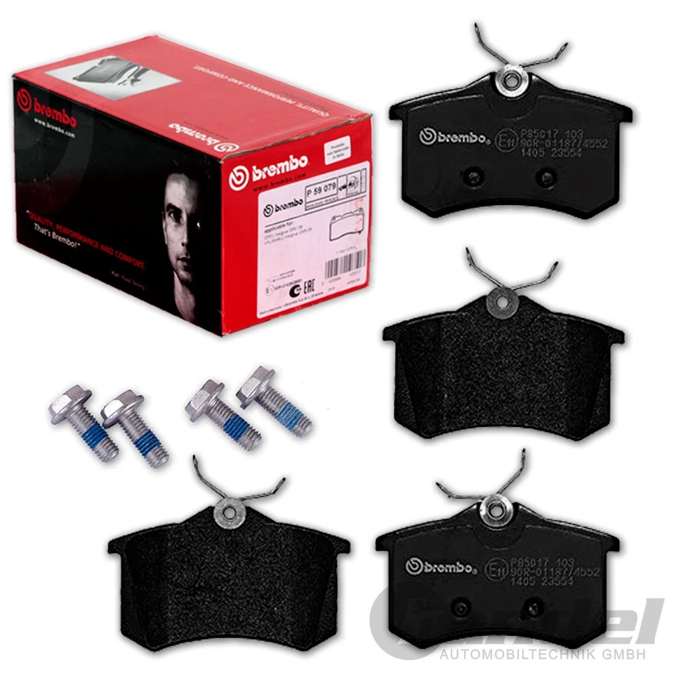 BREMBO Perforé Disques de Frein Sport + Revêtements Arrière pour Audi A4 B6 B7 - Photo 2/4