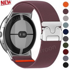 Nylon Strap for Google Pixel Watch 1/2/3/4 41mm 45mm Elastic Loop Band Wristband