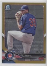 2018 Bowman Chrome Prospects Gold Refractor 35/50 Alex Lange #BCP54 4l3