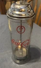 Vintage Coca Cola Retro Diner Glass Straw Dispenser Holder Jar Container 1992