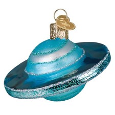 Old World Christmas Planet Uranus Glass Ornament for Holiday Tree with FREE Box