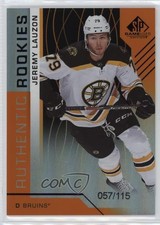 2018 SP Game Used Authentic Rookies Orange Rainbow 57/115 Jeremy Lauzon #178 4f5