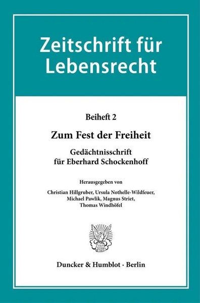 Zum Fest Der Freiheit GedäChtnisschrift FüR Eberhard Schockenhoff Buch Vii 2025-image