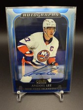 2021-22 O-Pee-Chee Platinum Blue Rainbow Autographs Anders Lee #BA-AL Islanders
