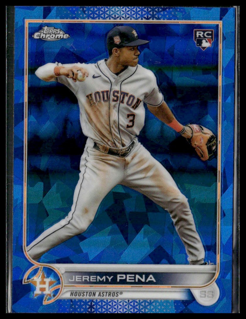 Jeremy Pena 2022 Topps Chrome Update Sapphire Edition RC #US253 Houston Astros