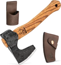 Bushcraft Hatchet Wood Carving Axe AX6 - Forged Camping Axes & Hatchets - Wood C