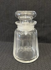 Antique Victorian Glass Pickle Jar with Glass Stopper