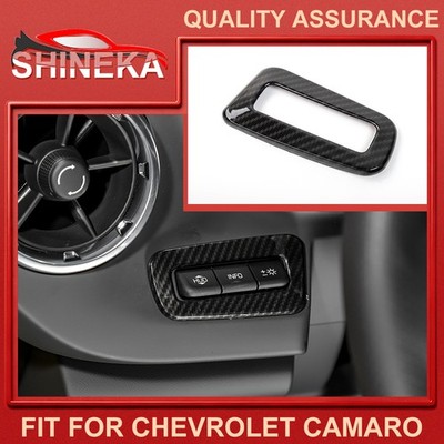 Carbon Fiber HUD Switch Button Panel Cover Trim Decor for Chevrolet Camaro 2017+