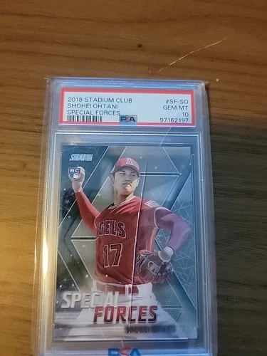 2018 Topps Stadium Club Shohei Ohtani #SF-SO PSA 10 CRACKED SLAB please read des