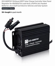 ECO-WORTHY 12A Boost MPPT Solar Charge Controller 12V/36V/24V/48V/60V/72V