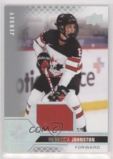 2022 Team Canada Juniors Women's WC Jersey Relics Rebecca Johnston #47 7i2
