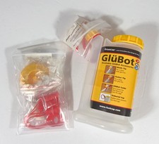 FastCap Glue Dispenser, Yellow/White, 16 oz, Plastic, with Tip Kit, New