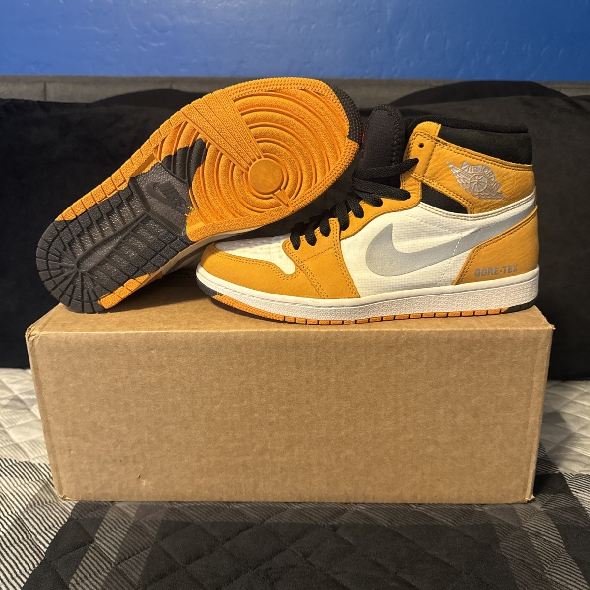 Nike Jordan 1 Retro High Element Gore Tex Light Curry - sz 9 | eBay