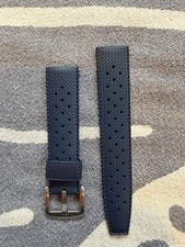 Blue Tropical Rubber Watch Strap