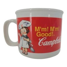 Vintage Ceramic Mug Campbell's Kids Soup Bowl Cup 2004 Houston Harvest