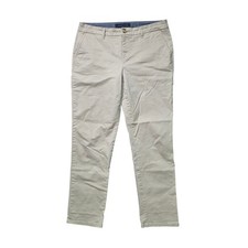 Tommy Hilfiger Pants Women  s Size 10 Khaki Chino Cotton-Blend