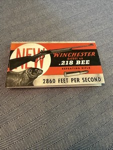 Winchester Model 65 Reproduction Brochure .218 Bee Rifle 1937