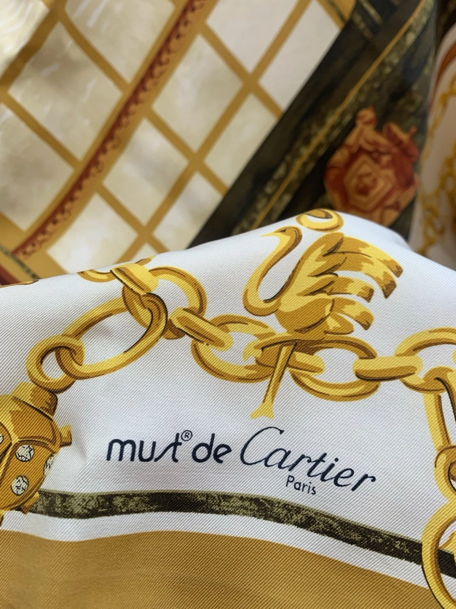 Cartier 大判スカーフ ヴィンテージ 宇宙柄 サントス 25+ Cartier with Vintage Scarves & Wraps for Women for sale