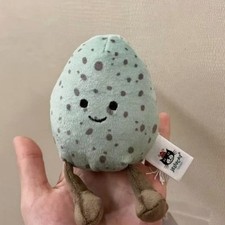 Easter Gift! Jellycat Green Checkered Egg Plush, Official with Tag & Bag.