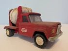 Vintage Tonka Cement Mixer Truck Pressed Steel 1960s Red White Toy Classic