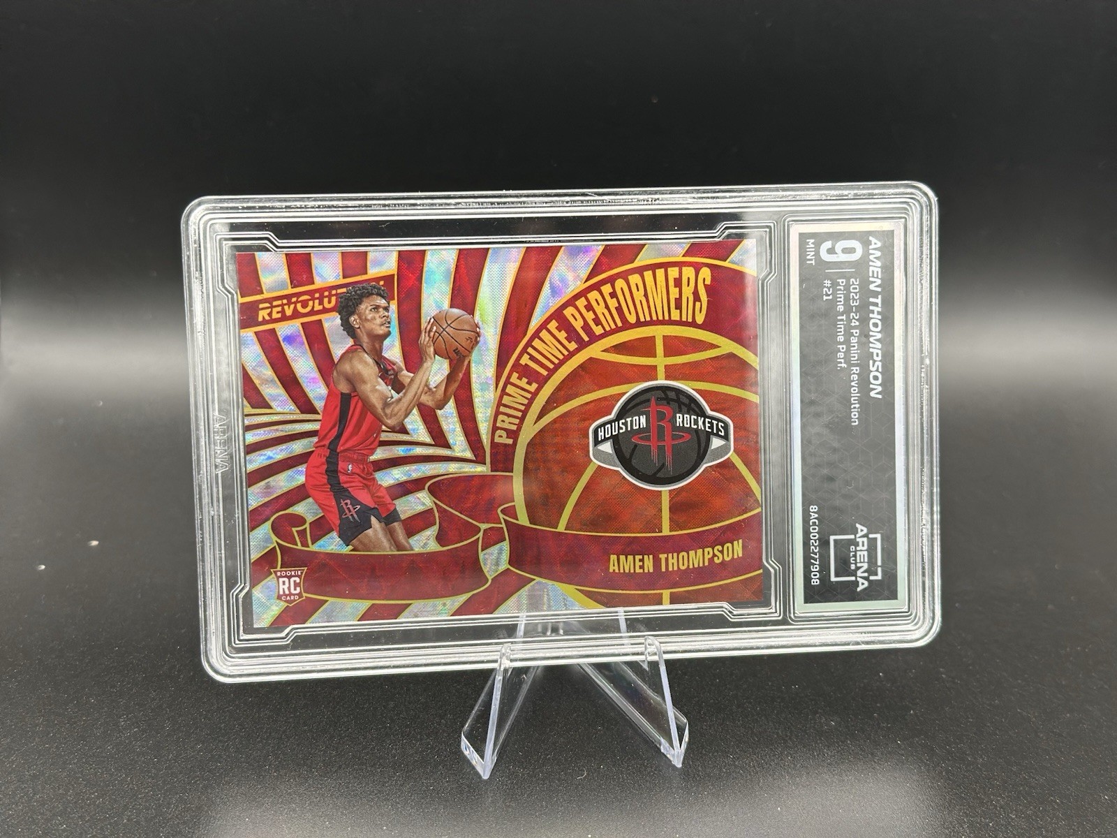 2023-24 Panini Revolution Amen Thompson Prime Time Performers SSP Case Hit  AC 9