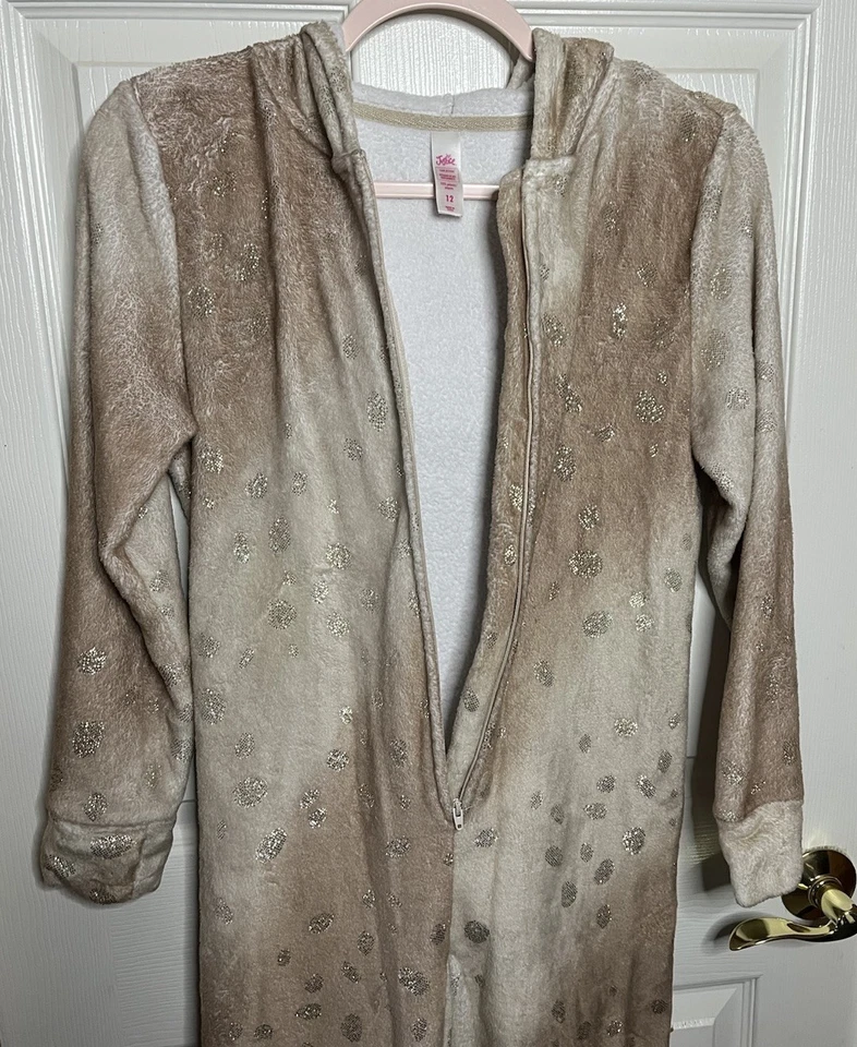 Justice Girls NAVIDAD Reno Body Pijama Traje Brillante Talla 12 Niña Foto 4 de 4