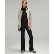 LULULEMON Groove Super-High-Rise Flared Pant Nulu Black Sz 2 SS10 