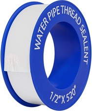 Teflon Tape 1 Roll 1/2 Inch W X 520 Inches L ,Water Pipe Sealing,Plumbing Tape