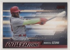2018 Topps Stadium Club Power Zone Red Marcell Ozuna #PZ-MO 0b3
