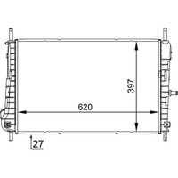 KüHler MotorküHlung Mahle CR 1347 000S FüR Ford Mondeo III