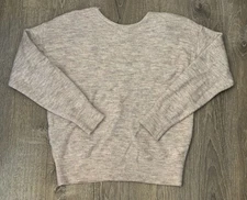 Molly Bracken Pullover Open Back Lace Trim Lilac Sweater Women’s XS NWT