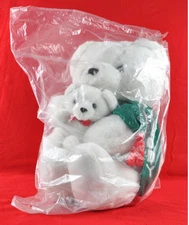RUSS CARESS SOFT PETS WHITE FREDDY SNOW BEARS FN1 FREDERICK & NELSON NEW W TAGS