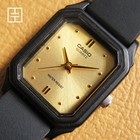 CASIO [1330] LQ–142 Rectangular Quartz Watch w/ Gold Dial