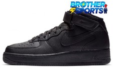 Size 7 - Nike Air Force 1 '07 Mid Triple Black for sale online | eBay