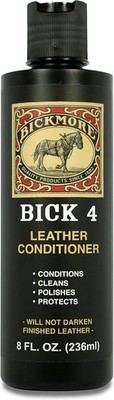 Bick 4 Leather Conditioner and Leather Cleaner 8 oz - Will Not Darken Leather
