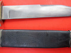 CIVIL WAR ERA BOWIE KNIFE SHEATH HORSE CROOKES SHEFFIELD 1800S BONE ANTIQUE OLD — photo 3