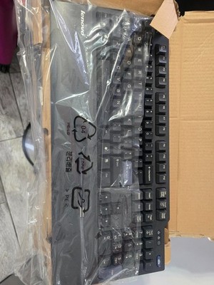 Lenovo English Black USB Fingerprint Keyboard - KUF0452 *Open Box*new