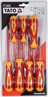 Yato Elektro Schraubendreher 7-Tlg 1000V Elektriker Vollisoliert Schlitz PH1 PH2