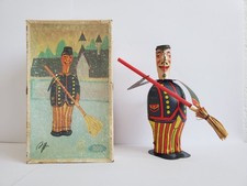 Alter Spielzeug Straßenfeger mit original Box, Blechspielzeug