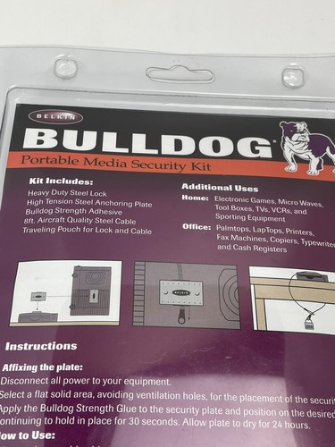 Belkin Bulldog Kit di Sicurezza Media Portatile #F8E502 Chiavi Blocco Cavo Borsa da Viaggio - Foto 4 di 7