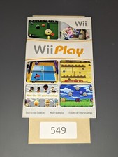 Wii Play Nintendo Wii MANUAL ONLY