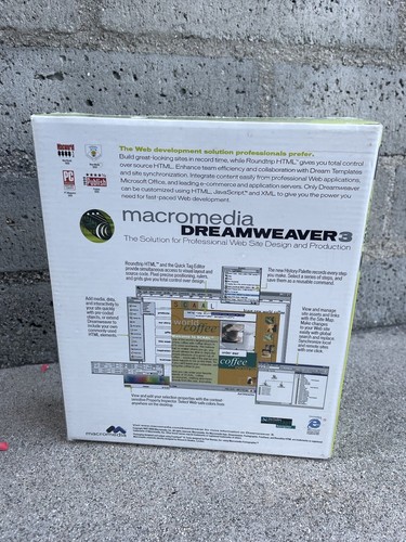 Macromedia Dreamweaver 3 UPGRADE Web Site Design Microsoft Windows 95 98 NT PC - Picture 6 of 8