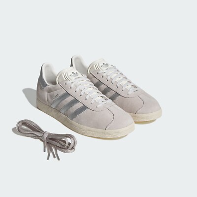 Adidas Gazelle Shoes Original Sneaker Cloud White/Silver
