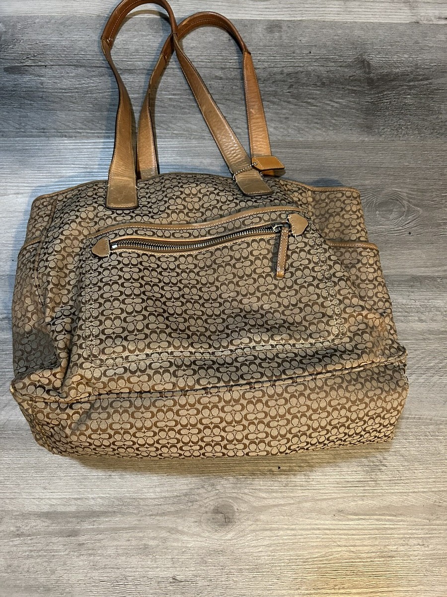 Coach Mini Signature Tote/Diaper Bag Style No. 5707 193971357454| eBay