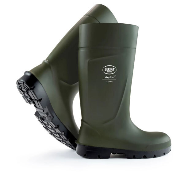 BEKINA STEPLITE EASY GRIP NON SAFETY WELLINGTONS GREEN 05