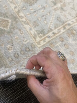 Khotan Oushak Area Rug 6' X 9' Wool Hand Made / Knotted  New Woven rare A+ fine