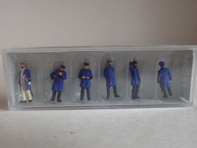Preiser Bahnpersonal Preussen um 1900 Schaffner Bahn Epo1 12130 H0 1:87 OVP 6Fig